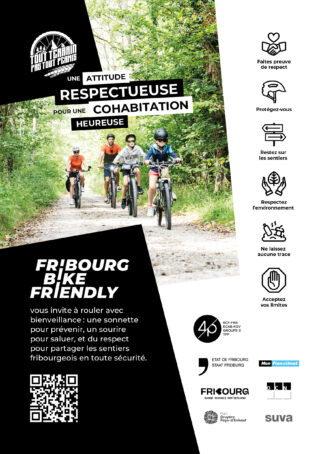 Flyer sonnette Fribourg Bike Friendly